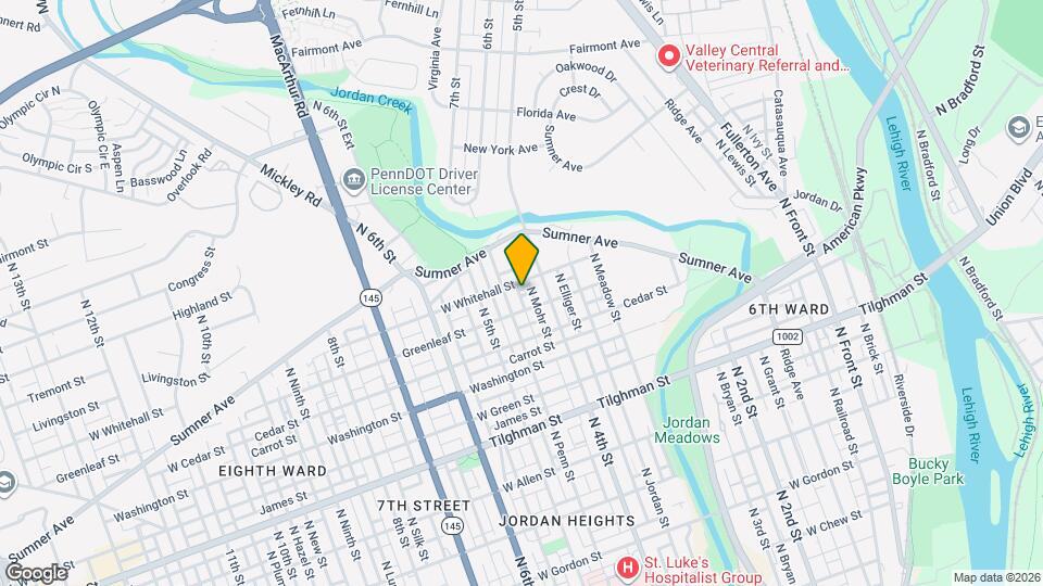 917 N College St Map and Location Details