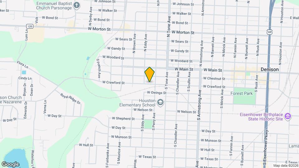 1218 W Crawford St Map and Location Details