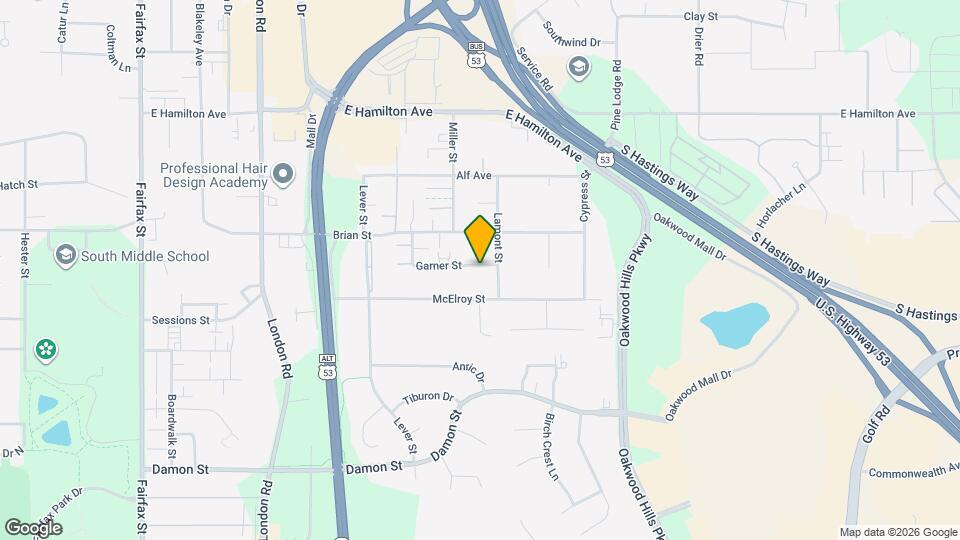 3411 Garner St Map and Location Details