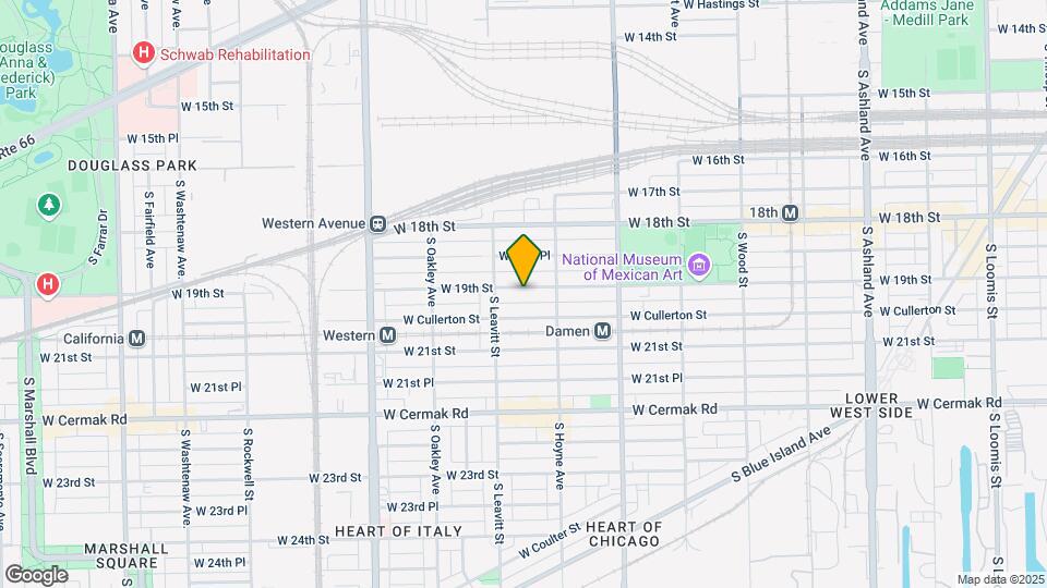 2133 W 19th St Map and Location Details