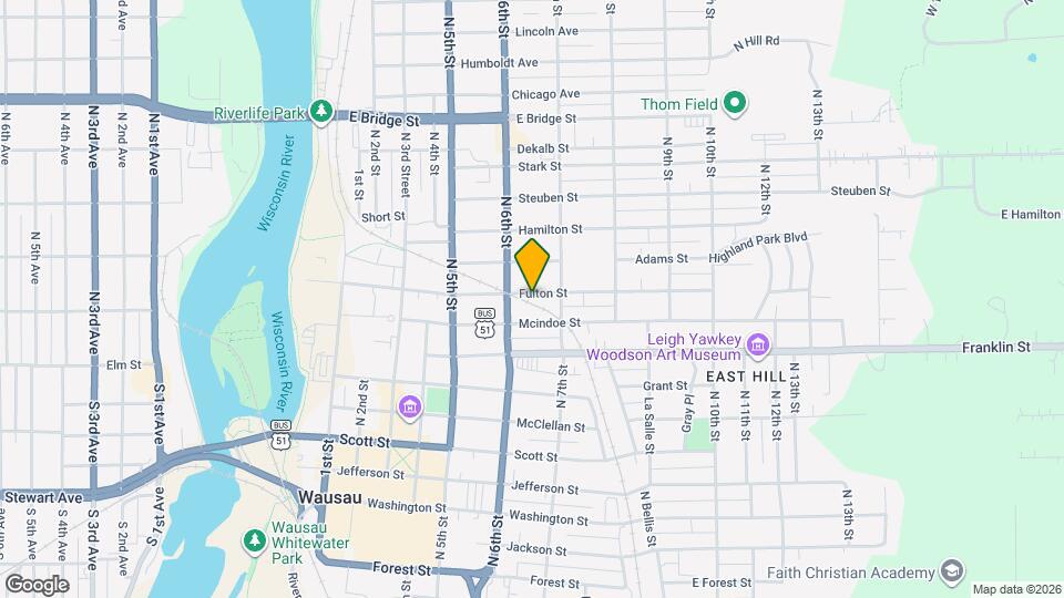 617 Fulton St Map and Location Details