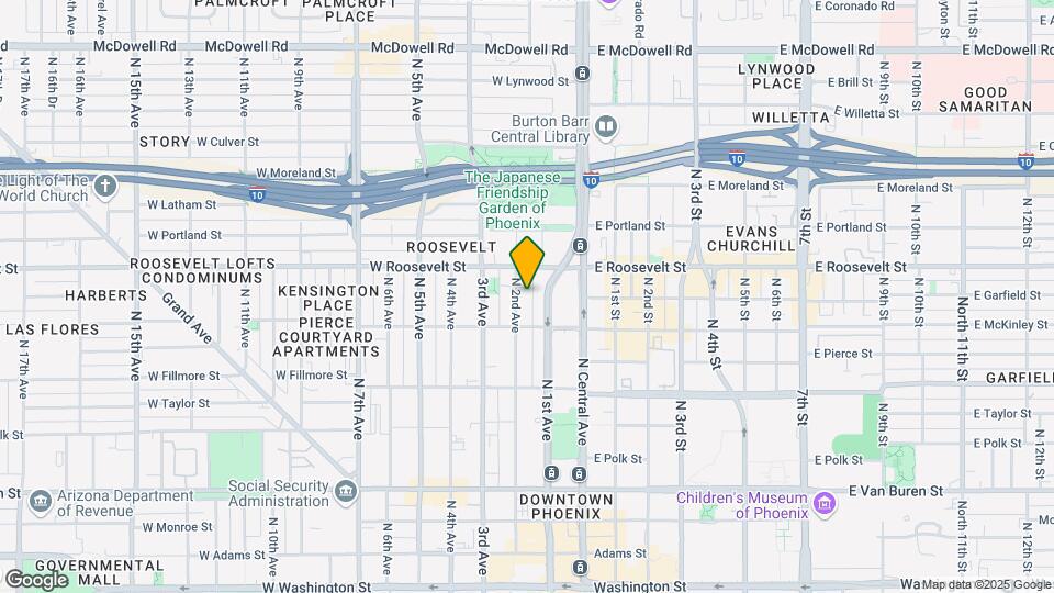 825 N 2nd Ave Map and Location Details