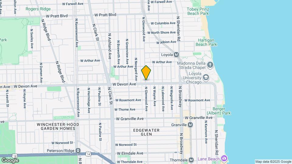 6405 N Glenwood Ave Map and Location Details