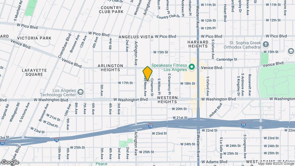 1658 S Van Ness Ave Map and Location Details