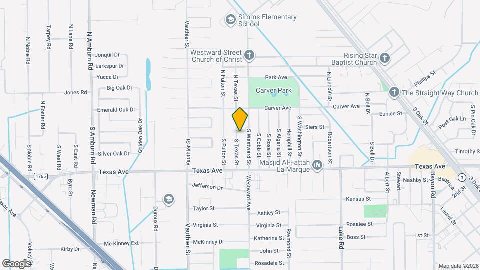 214 S Texas St Map and Location Details