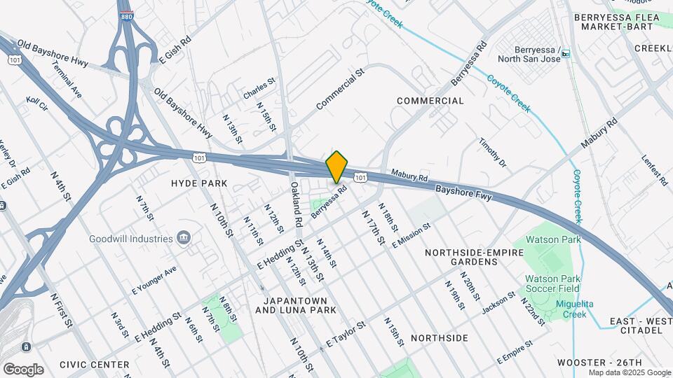 833 Berryessa Rd Map and Location Details