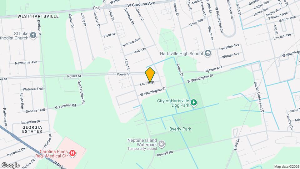 909 Locust St Map and Location Details