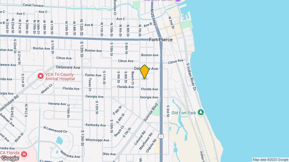 607 S 6th St Mapa y Detalles de la Ubicación