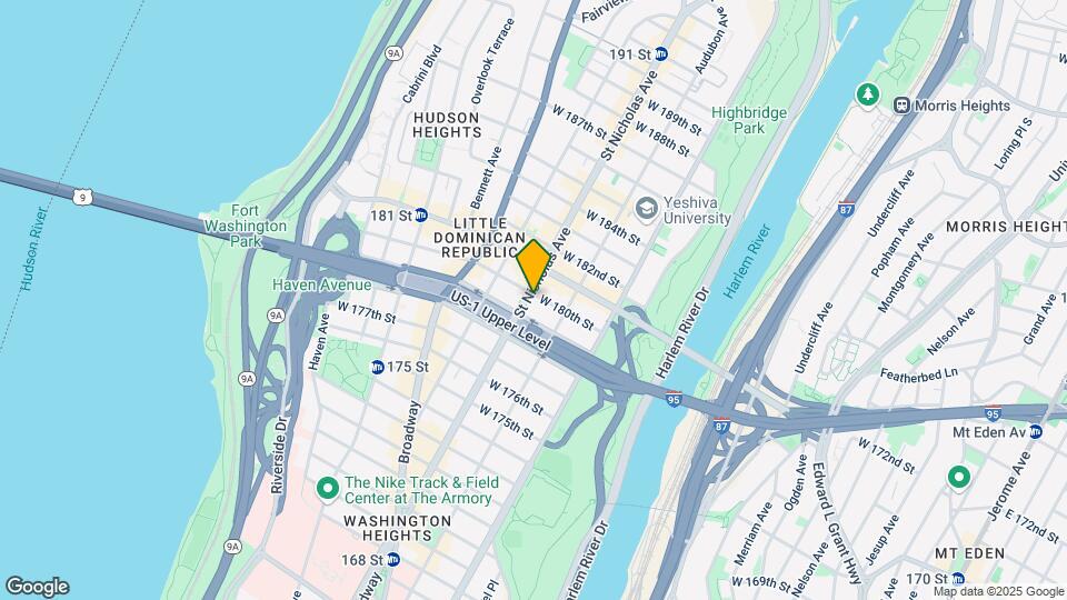 560 W 180th St Map and Location Details