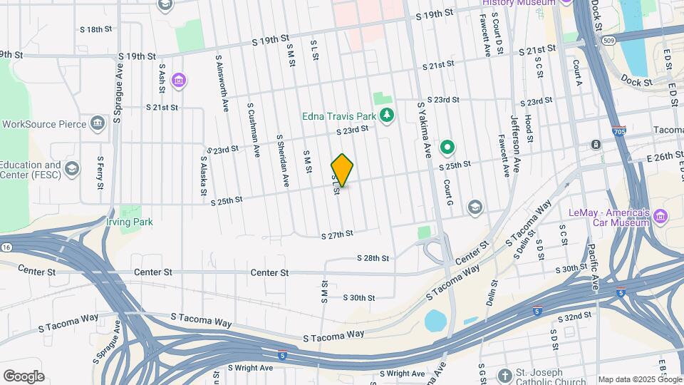 2509 S L St Map and Location Details