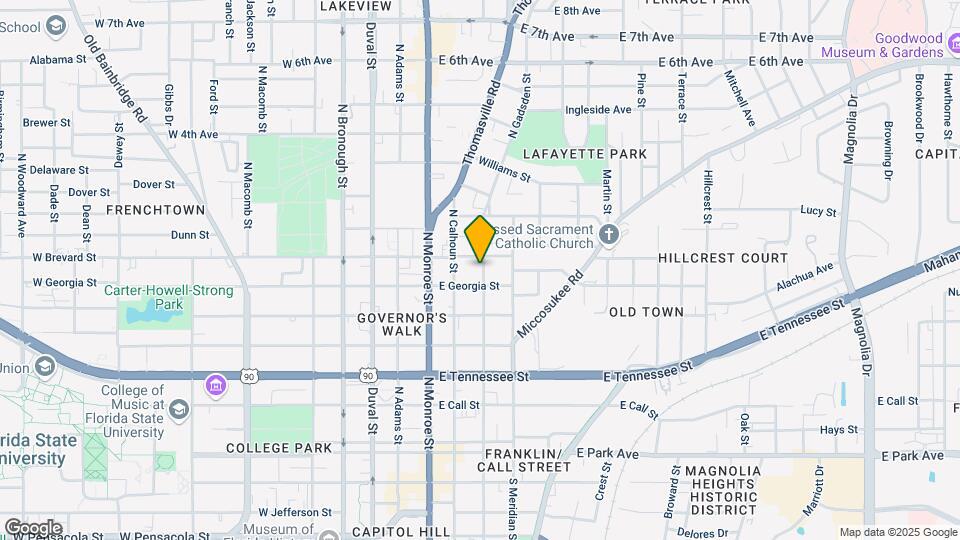 612 N Gadsden St Map and Location Details