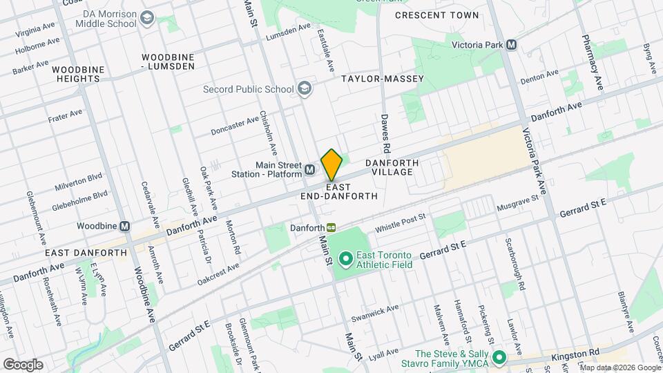 2575 Danforth Ave Map and Location Details