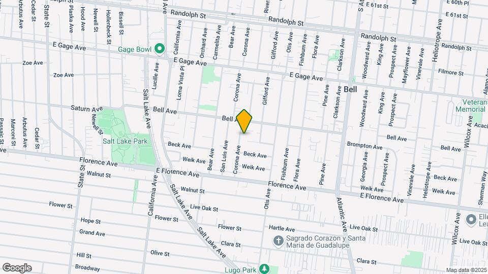 6836 Corona Ave Mapa y Detalles de la Ubicación
