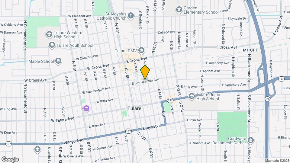 239 E San Joaquin Ave Map and Location Details