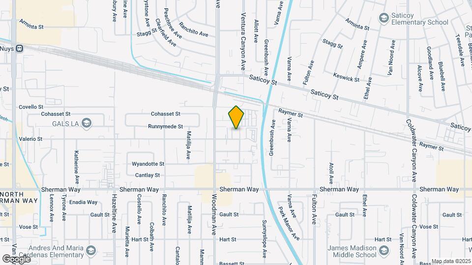 13621 Valerio St Mapa y Detalles de la Ubicación