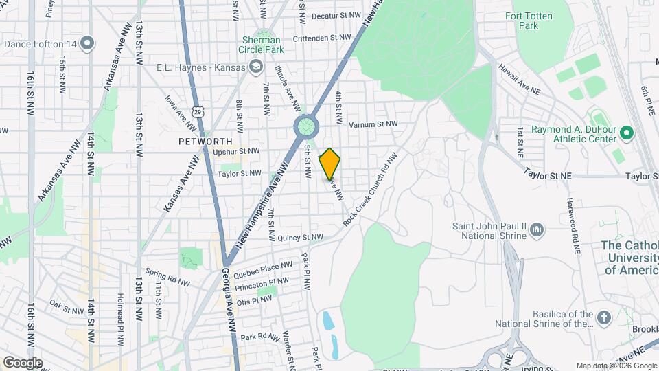 4008 Illinois Ave NW Map and Location Details