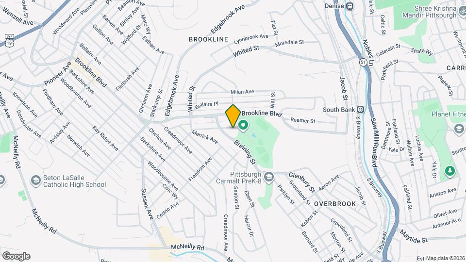 1330 Oakridge St Map and Location Details