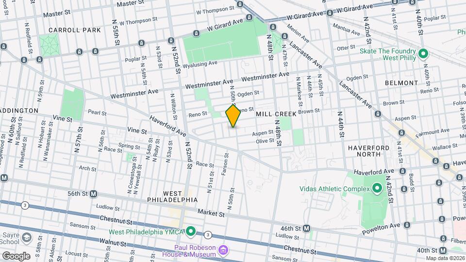 450 N 50th St Map and Location Details