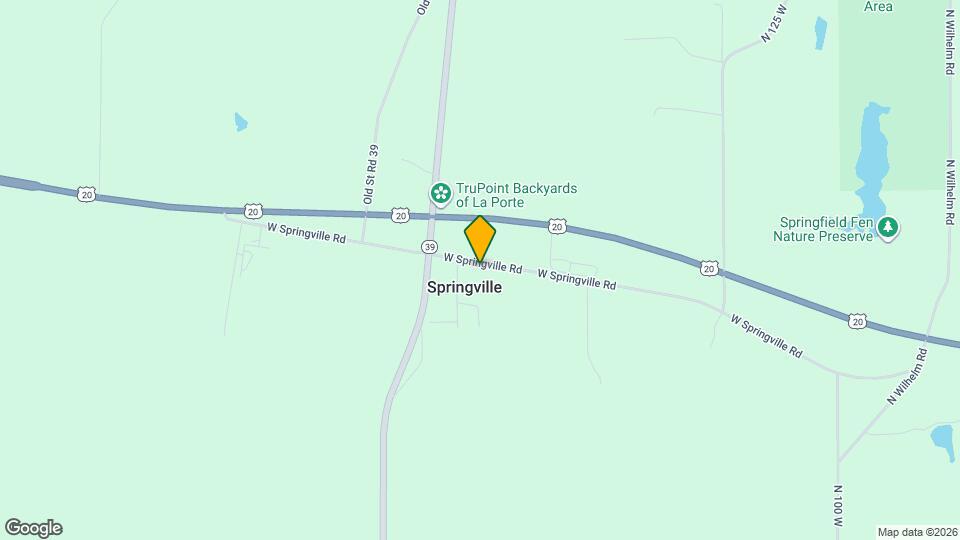 1754 W Springville Rd Mapa y Detalles de la Ubicación