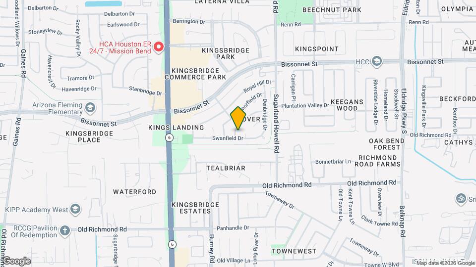 14343 Whitecross Dr Map and Location Details