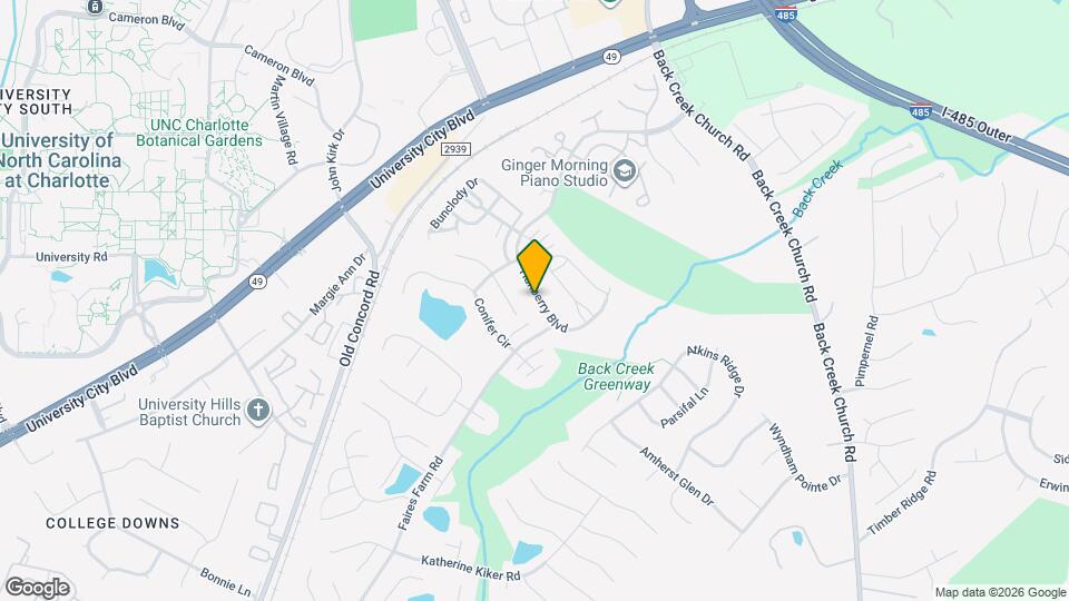 9637 Hanberry Blvd Mapa y Detalles de la Ubicación