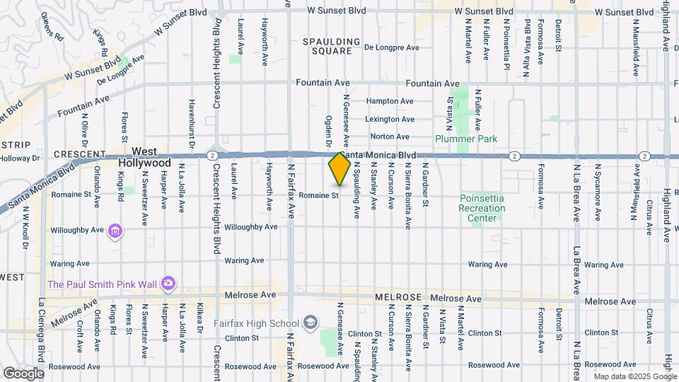 1007 N Genesee Ave Map and Location Details