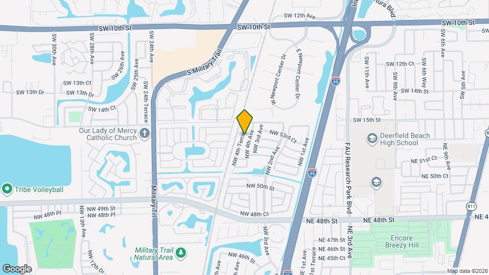 5298 NW 4th Terrace Map and Location Details
