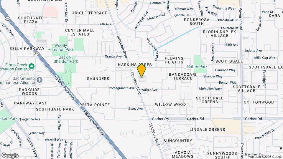 7475 Stockton Blvd Map and Location Details