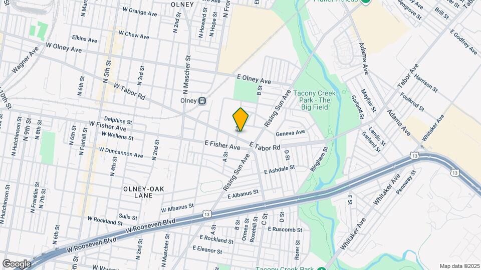 213 E Tabor Rd Map and Location Details