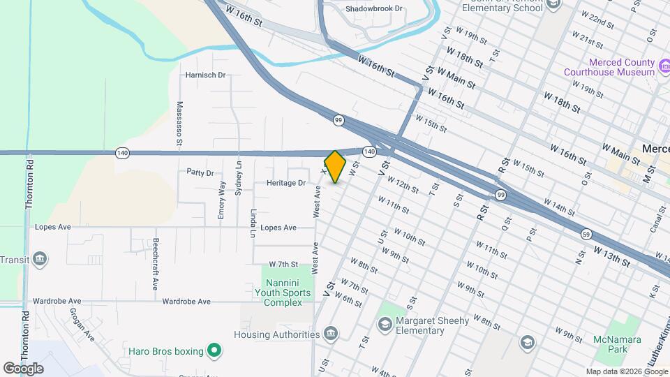 1055 W St Map and Location Details