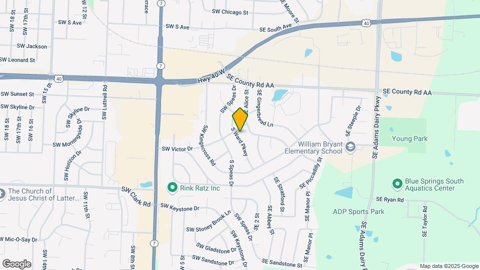 1204 S Ward Pkwy Map and Location Details
