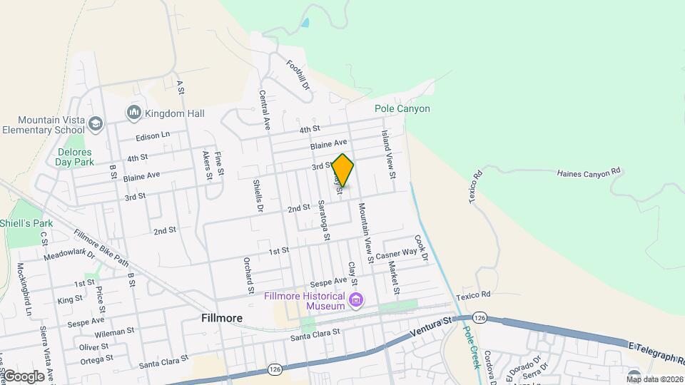 610 Clay St Map and Location Details