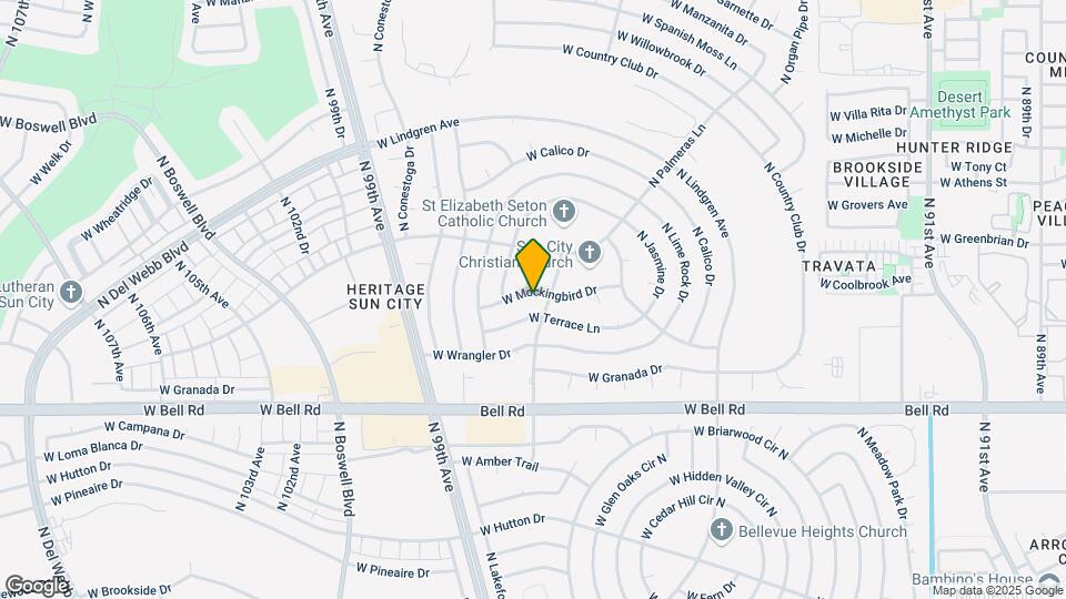 9807 W Mockingbird Dr Map and Location Details