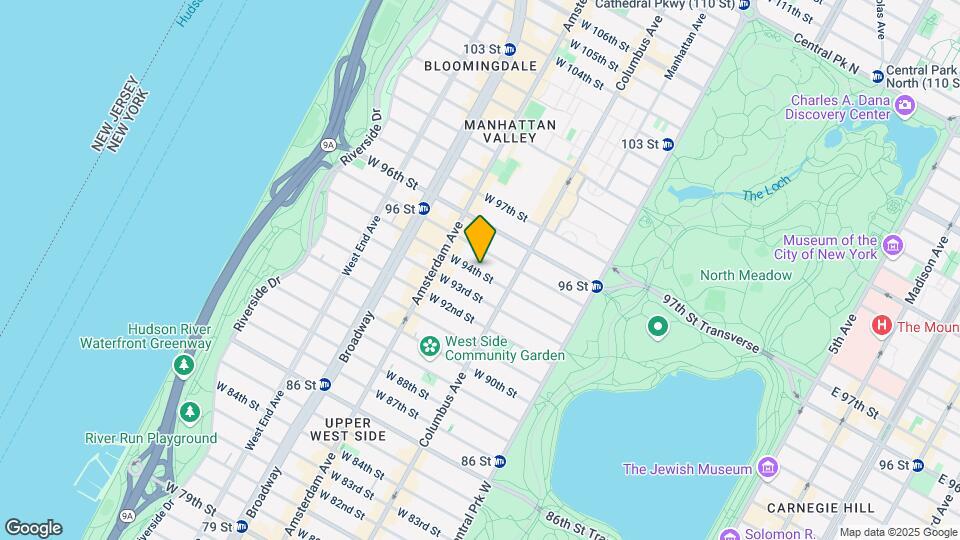 135 W 94th St Mapa y Detalles de la Ubicación
