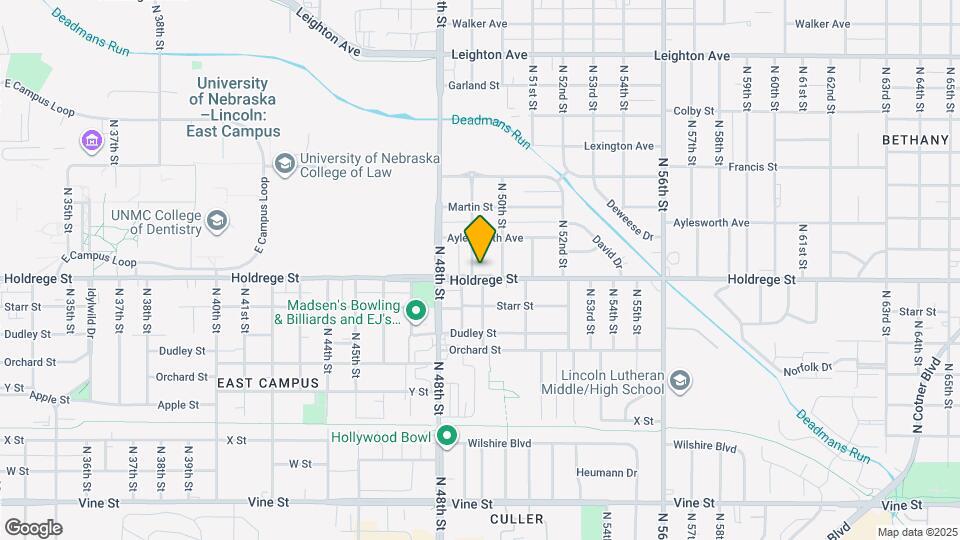 4904 Holdrege St Map and Location Details