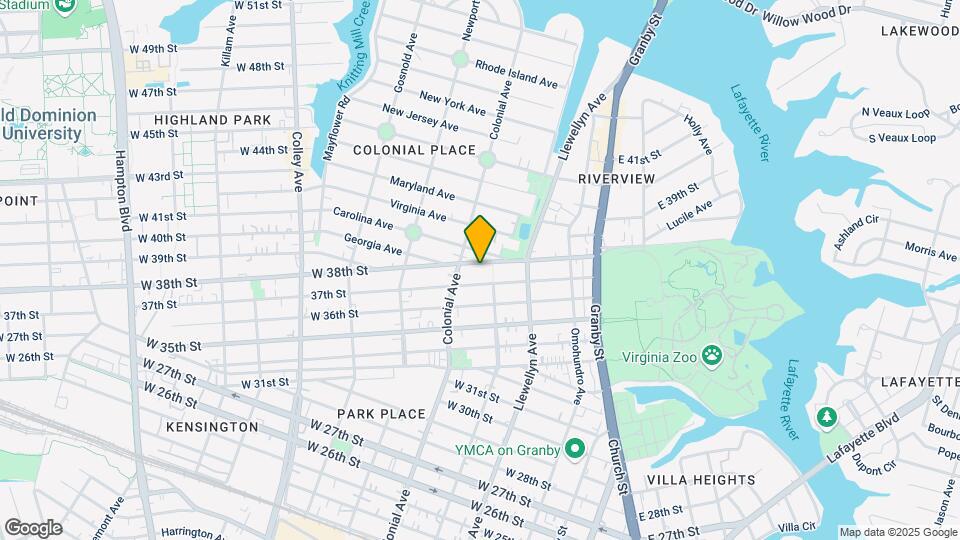 409 W 38th St Map and Location Details