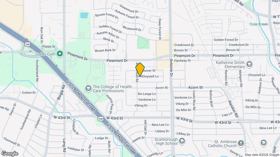 5911 Chrystell Ln Map and Location Details