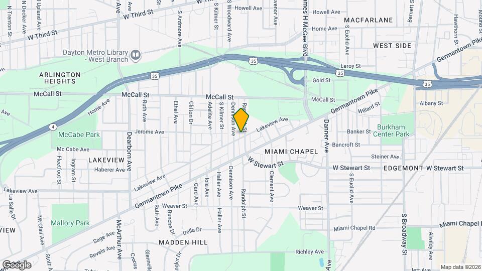 2105 Lakeview Ave Map and Location Details