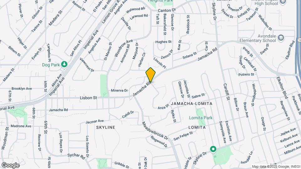 7671 Jamacha Rd Map and Location Details