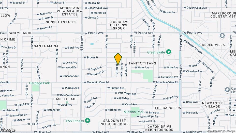 10019 N 48th Dr Map and Location Details