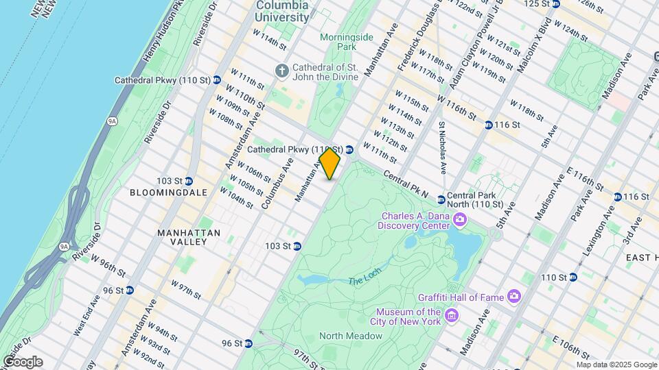 475 Central Park West Map and Location Details