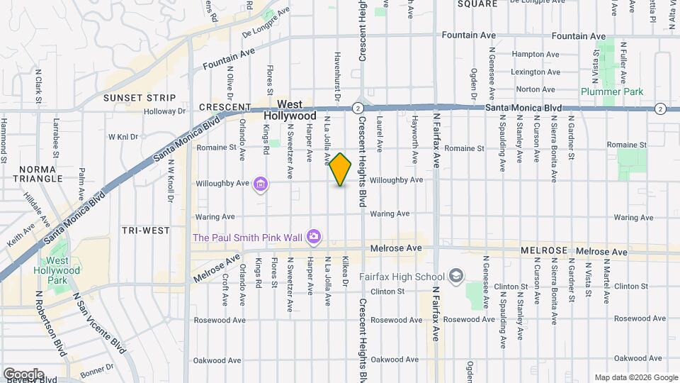 841 N Kilkea Dr Map and Location Details