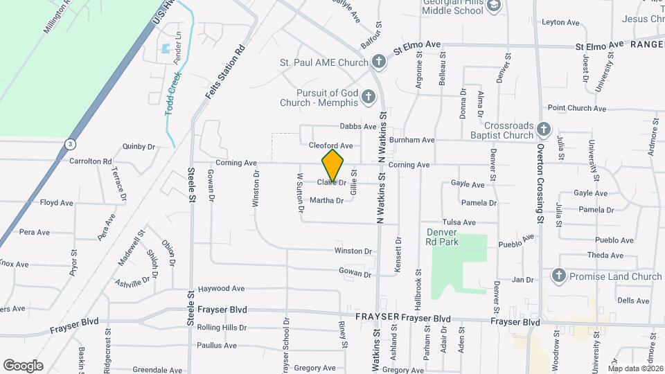 1725 Claire Dr Map and Location Details