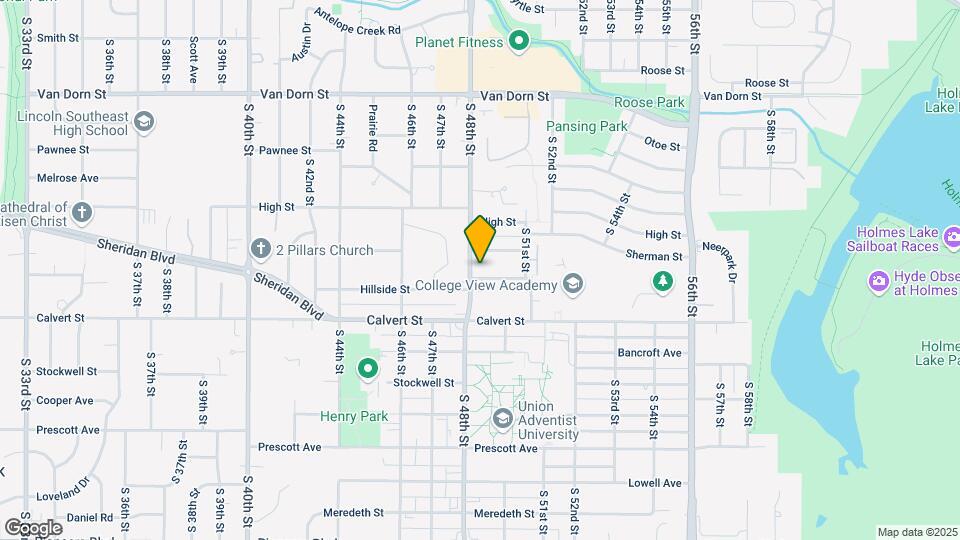 4808 Hillside St Map and Location Details