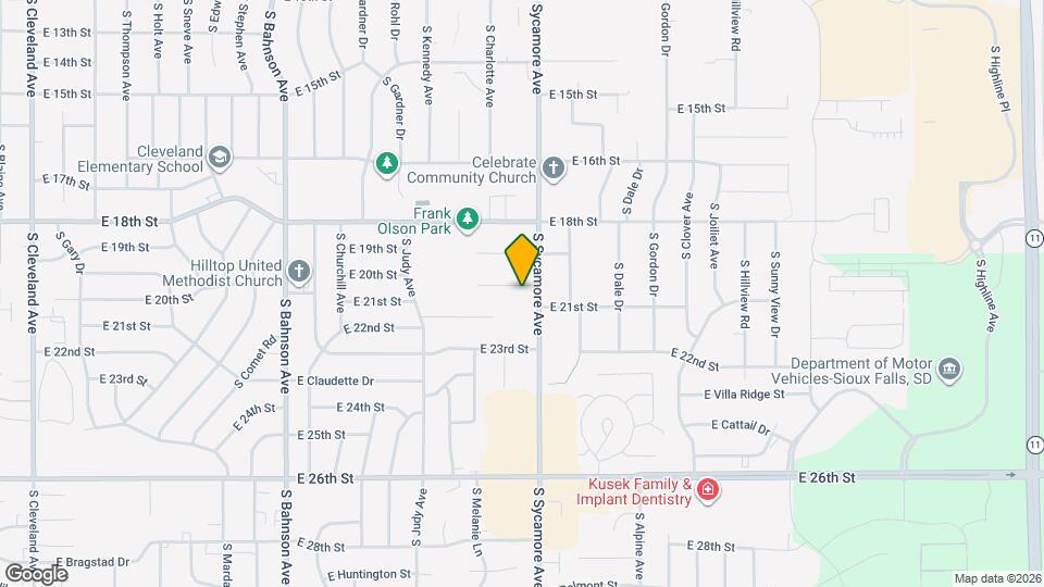 Stunning 4 Bedroom 2.5 Bath Home in South East Sioux Falls, Unit 209 Map and Location Details