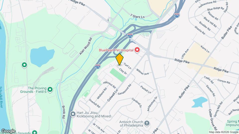 633 Turf Ln Map and Location Details