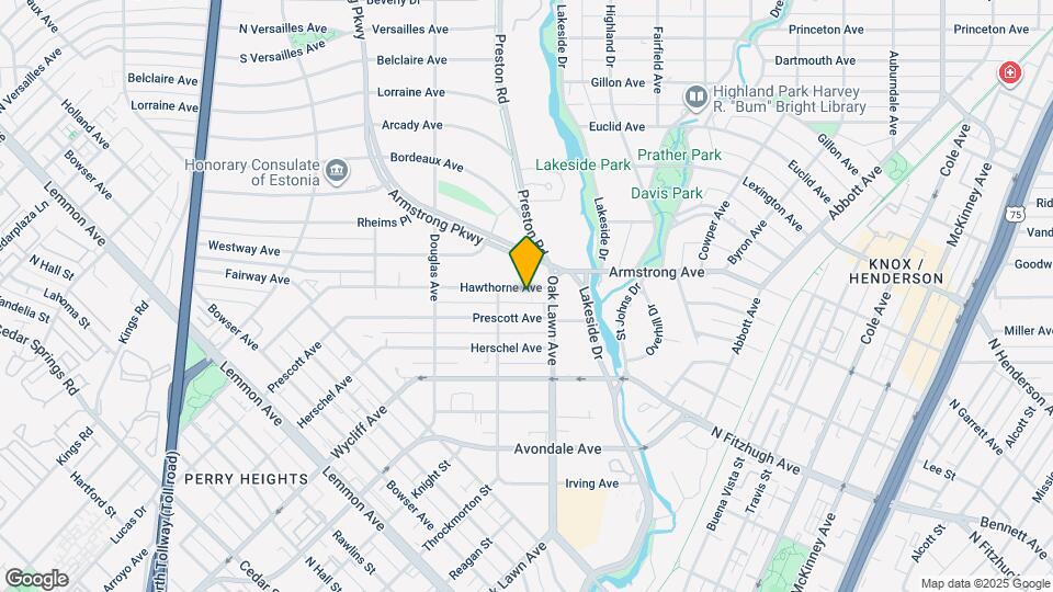 4222 Hawthorne Ave Map and Location Details