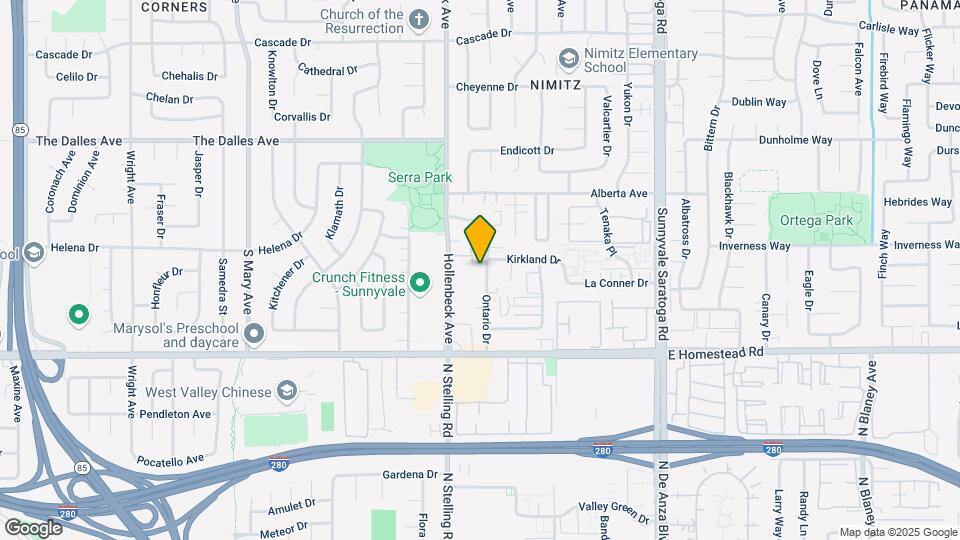 1615 Ontario Dr Map and Location Details