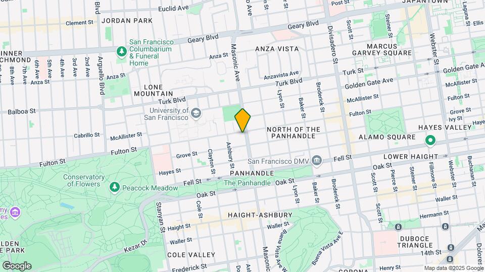 607-609 Masonic Ave Mapa y Detalles de la Ubicación