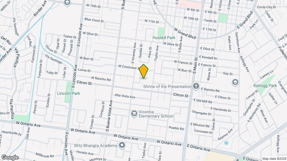 1720 Lorraine Dr Map and Location Details